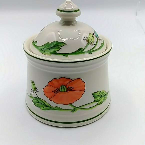 🍑HP! Creamer & Sugar Villeroy & Boch. "Amapola" Made in W. Germany. Vintage - Picture 8 of 8